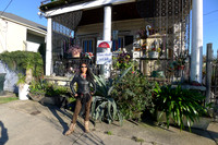 In front of the thou shall not kill house in NOLA