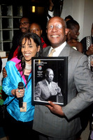 Presenting Howard Dodson with my image of him @Shomburg Museum exhibition opening