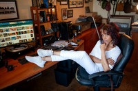 in my studio