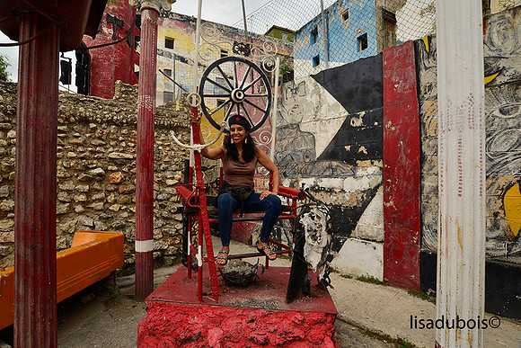 Sacred Santeria town in Cuba - Chongo Throne art