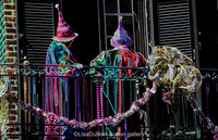 Paraders on Balcony